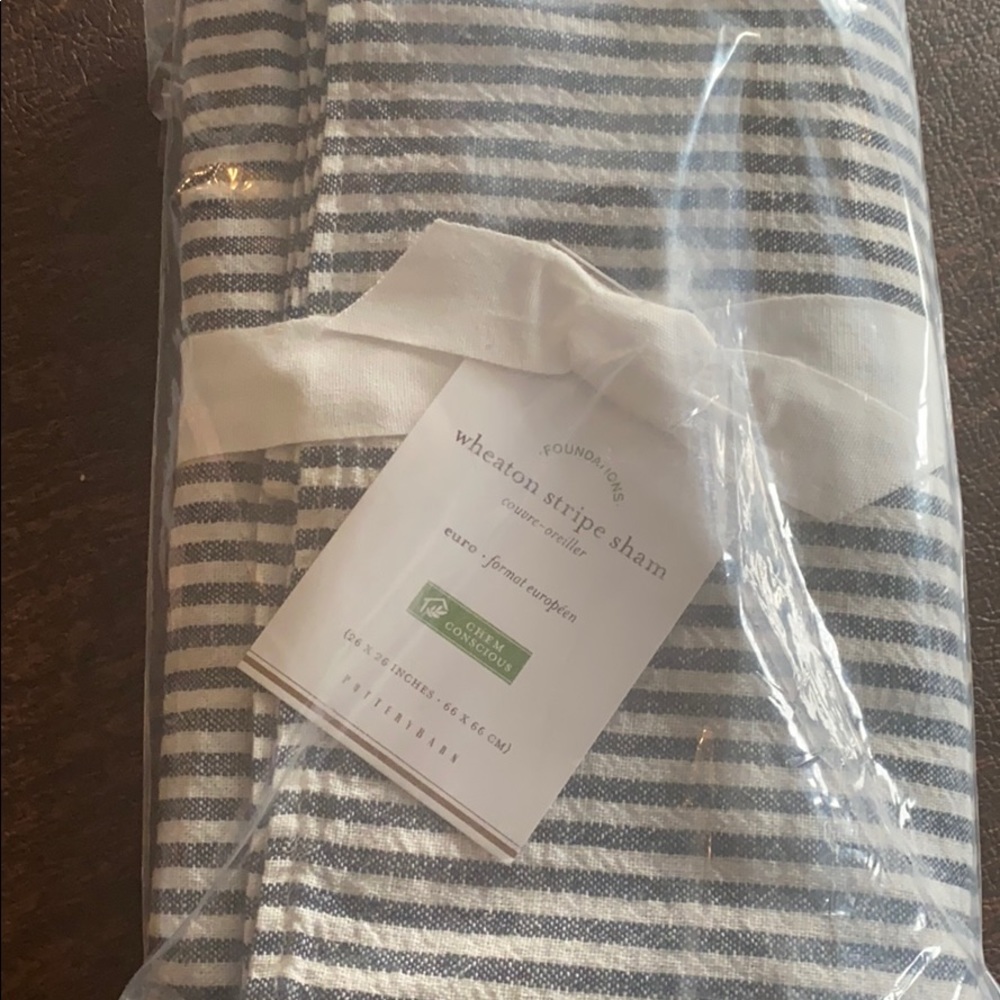 Wheaton stripe sham